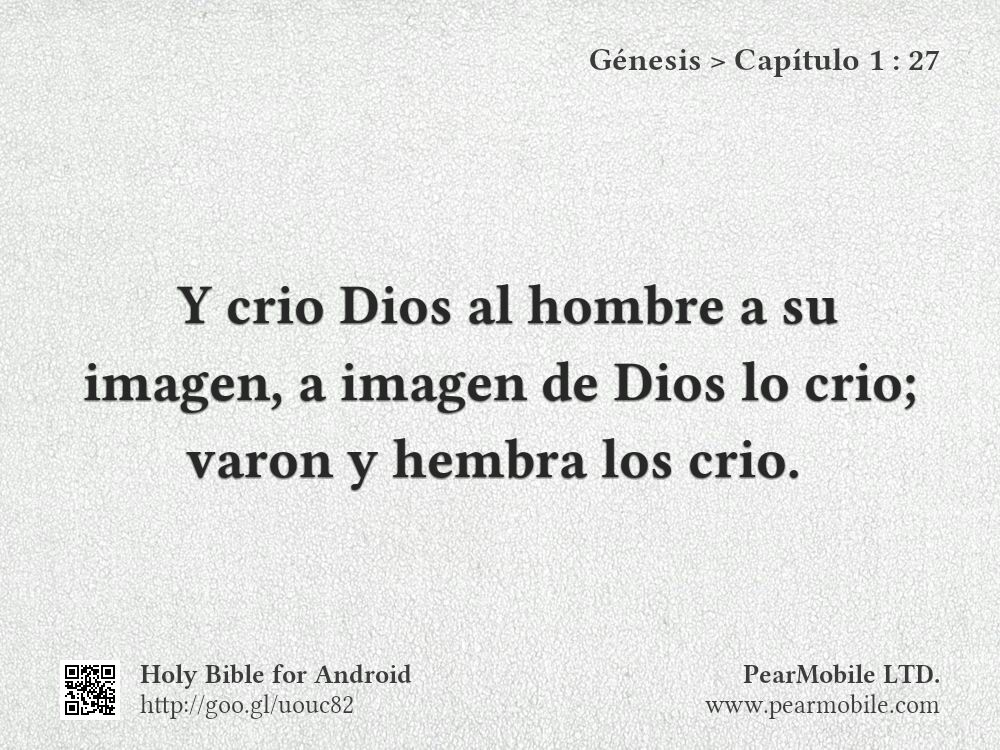 Génesis, Capítulo 1:27